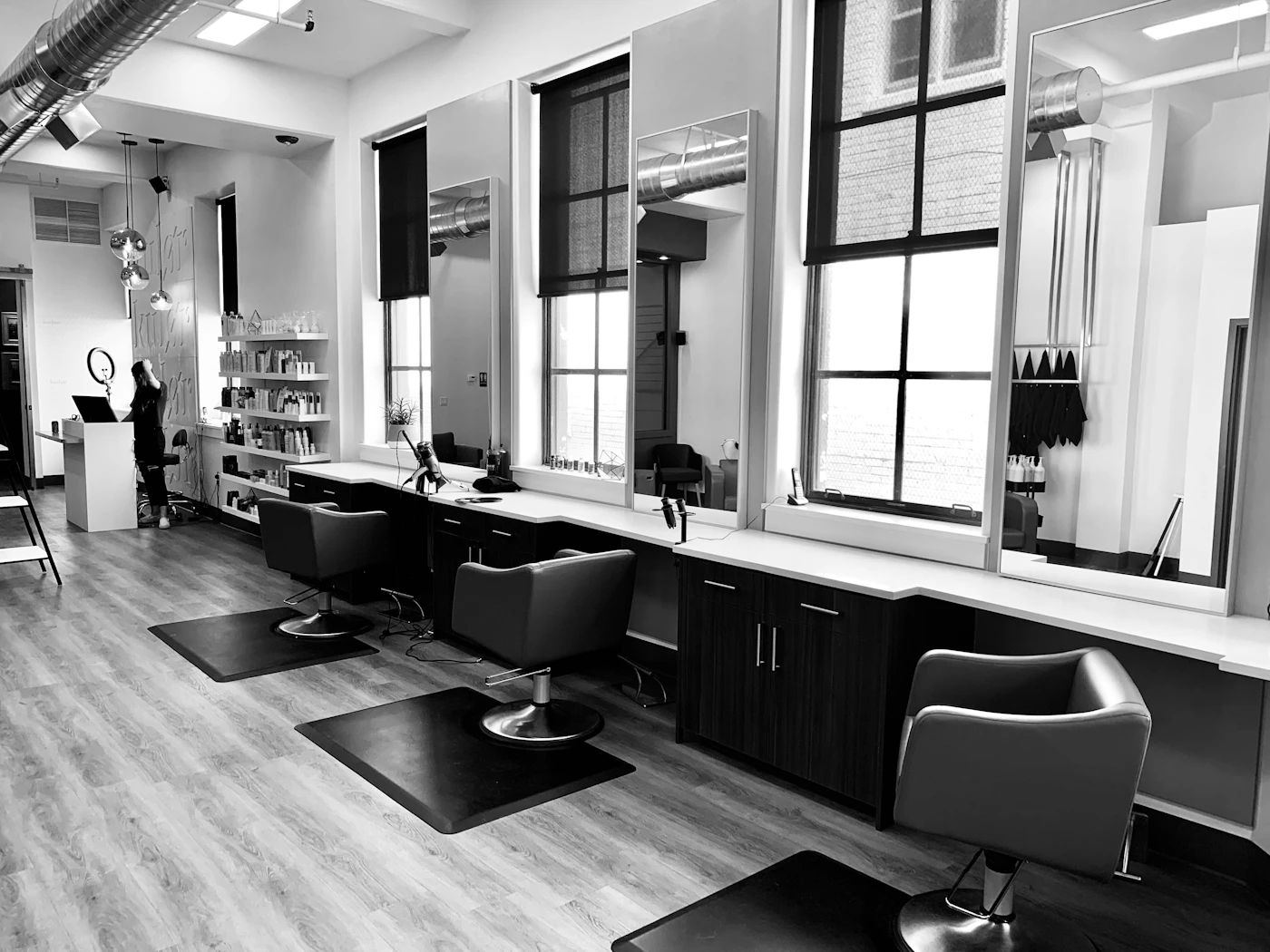 Stock photograph of a salon interior